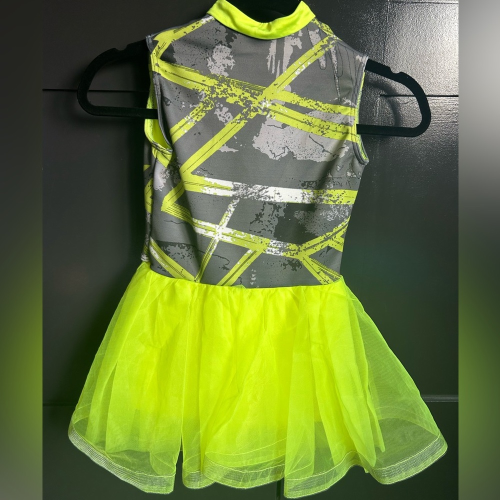 Revolution Neon and Gray Kids Dance Costume (size MC)